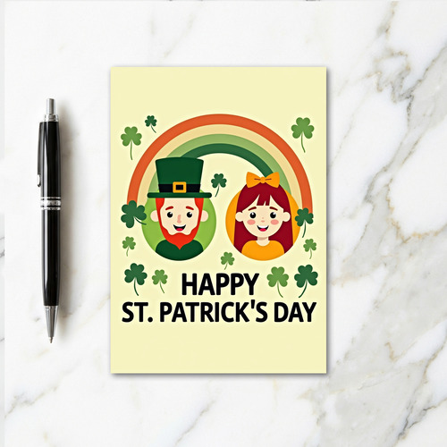 St Patricks Day Busts Card