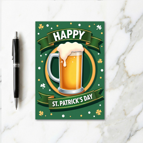 St Patricks Day Cheers Card