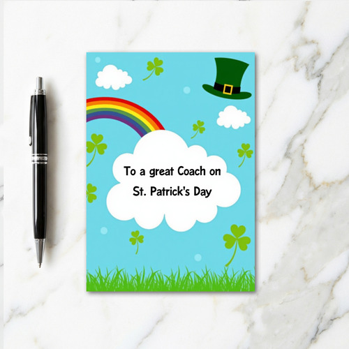 St Patricks Day Coach Great Card