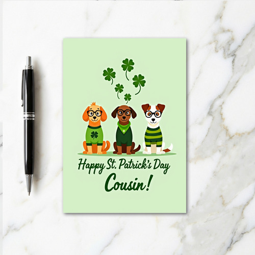 St Patricks Day Cousin Card
