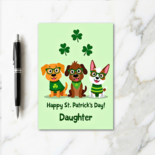 St Patricks Day Daughter Card
