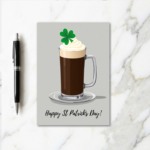 St Patricks Day Drink Card