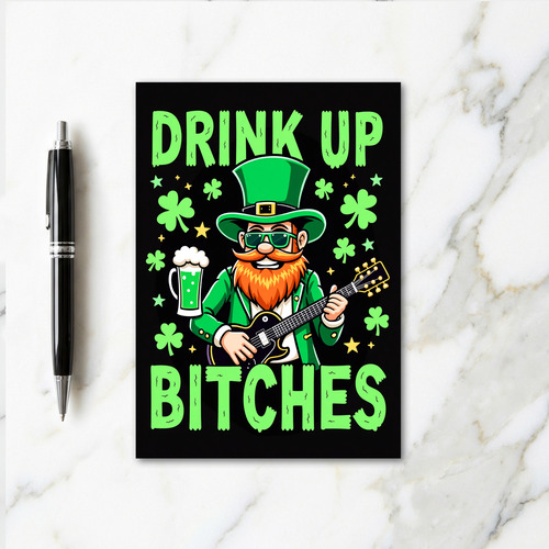 St Patricks Day Drink Up Card