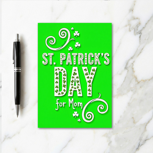 St Patricks Day For Mom Card