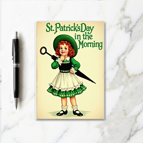 St Patricks Day Girl Card