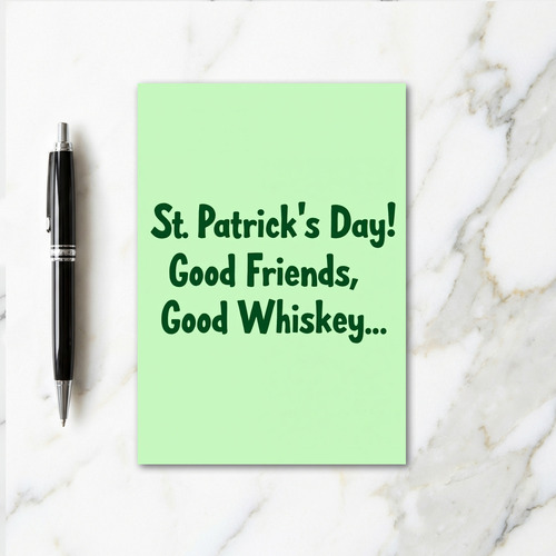 St Patricks Day Good Cheer Card