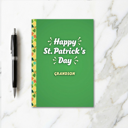 St Patricks Day Grandson Card