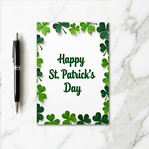 St Patricks Day Green Card