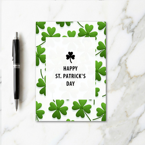 St Patricks Day Green Texture Card