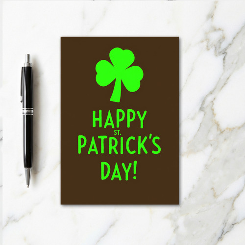 St Patricks Day Hand Drawn Card