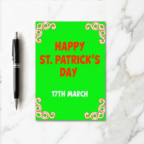 St Patricks Day Happy Fun Card