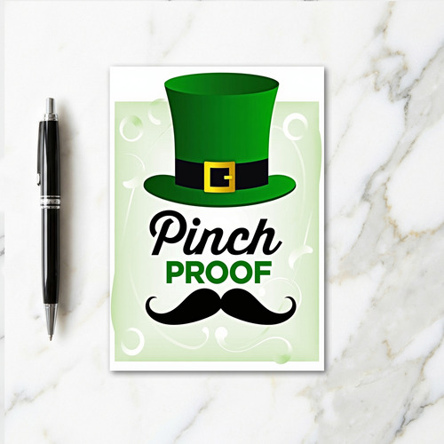 St Patricks Day Pinch Proof Card