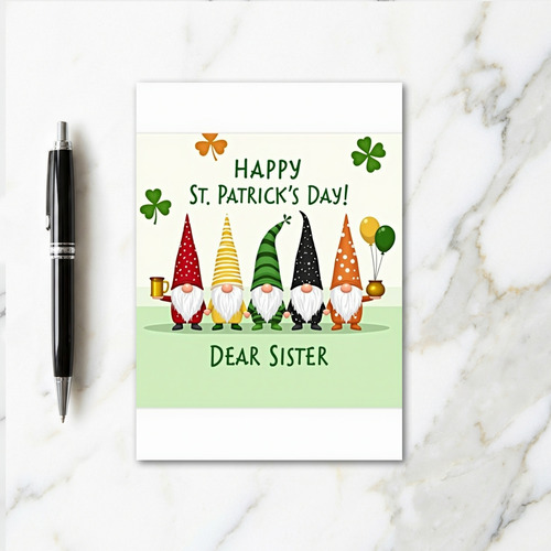 St Patricks Day Sister Card