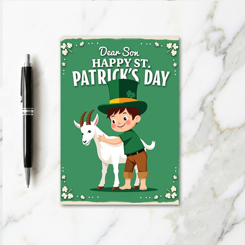 St Patricks Day Son Love Card