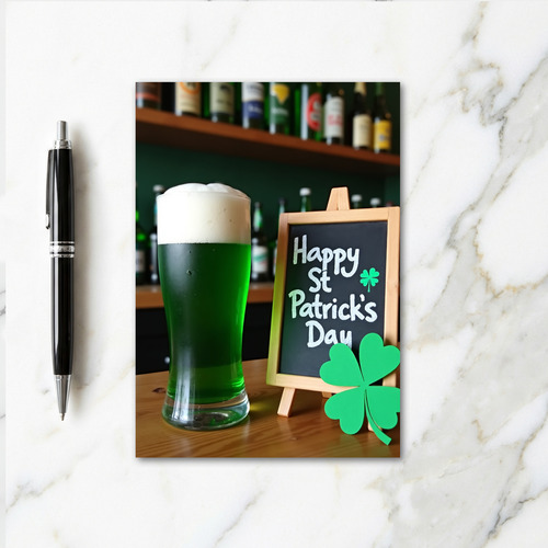 St Patricks Day Still Life Card