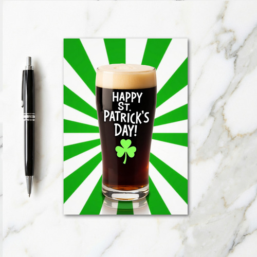 St Patricks Day Stout Card