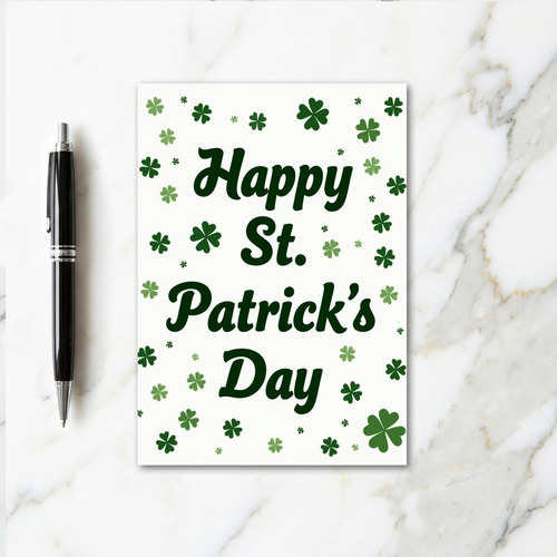 St Patricks Day Vector Art Card