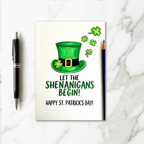 St Patricks Fun Art Card