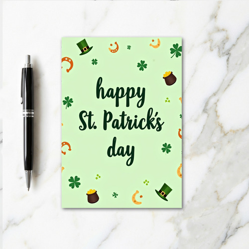 St Patricks Hand Drawn Art Card