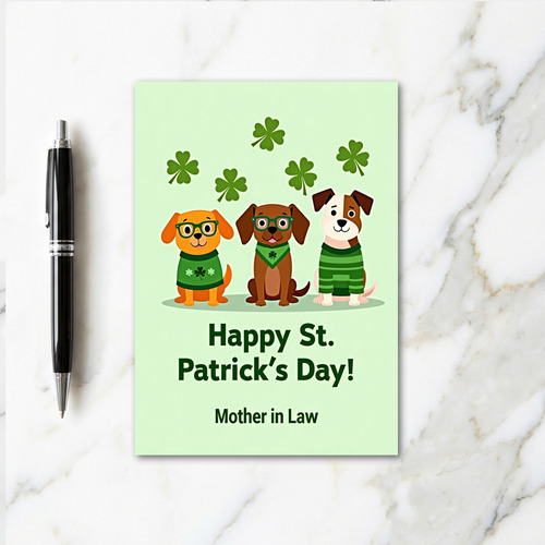 St Patricks Mother In Law Card