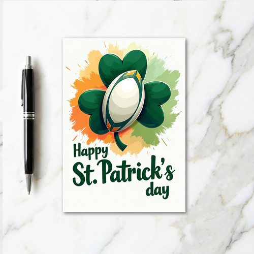 St Patricks Rugby Fun Day Card