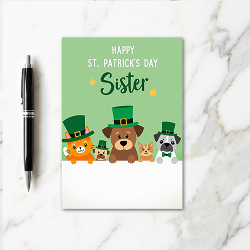 St Patricks Sister Card