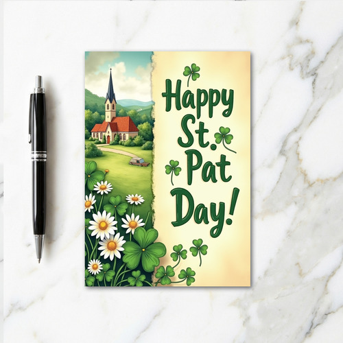 St Pats Church Scene Day Card