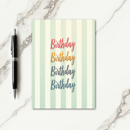 Stacked Birthday Card