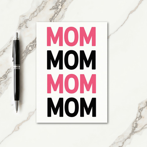 Stacked Moms Illustration Card