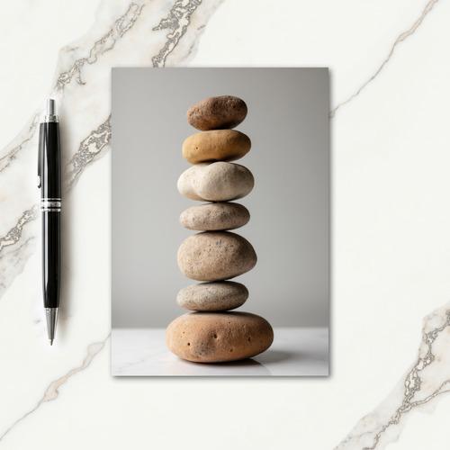 Stacked Stones Fathers Day Card