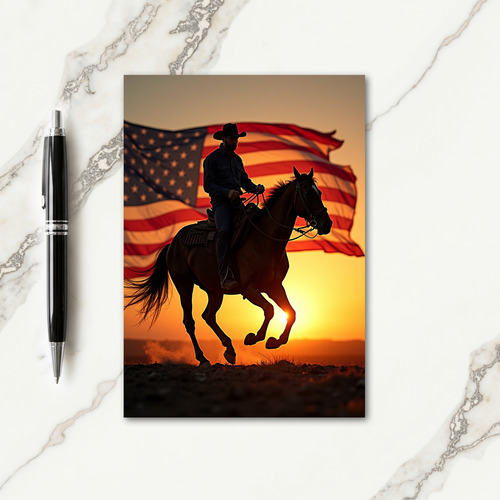Star Banner Fathers Day Card