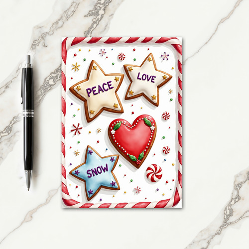 Star Cookie Christmas Card thumbnail