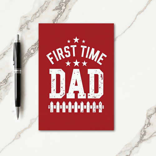 Star Dad Fathers Day Grunge Card