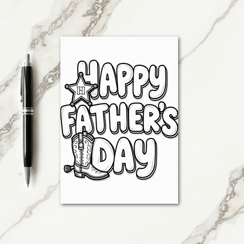 Star Fathers Day Card