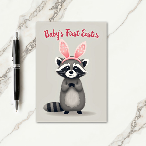 Star Flower Animal Baby Card