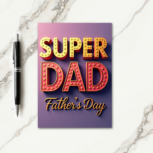 Star Studded Fathers Day Card
