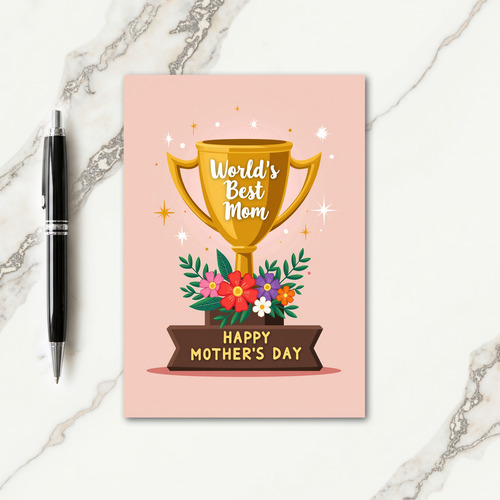 Starburst Pattern Mom Award Card