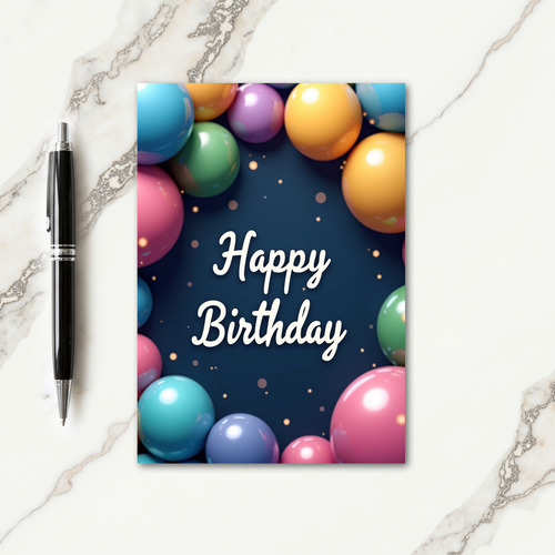 Starlit Birthday Script Card
