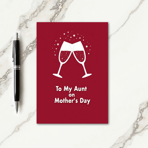 Starry Aunt Mothers Day Card