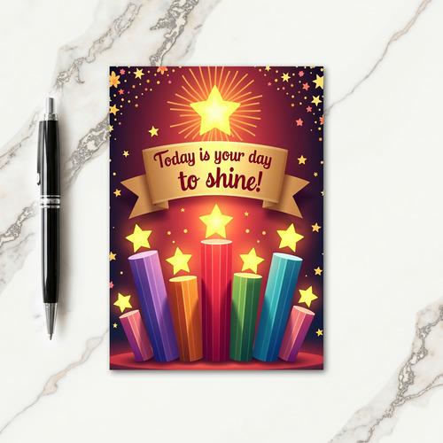 Starry Birthday Shine Card