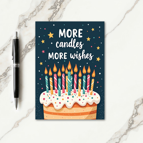 Starry Birthday Wish Card