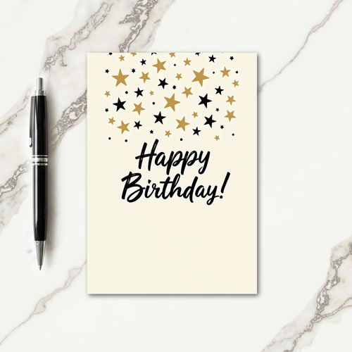 Starry Birthday Wishes Card