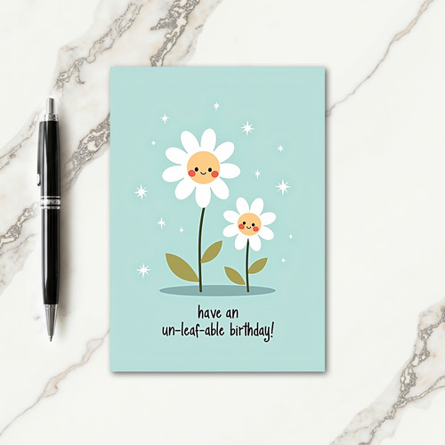 Starry Bloom Birthday Card