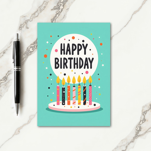 Starry Celebration Birthday Card