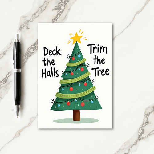 Starry Evergreen Card