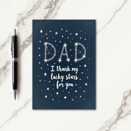 Starry Fathers Day Card