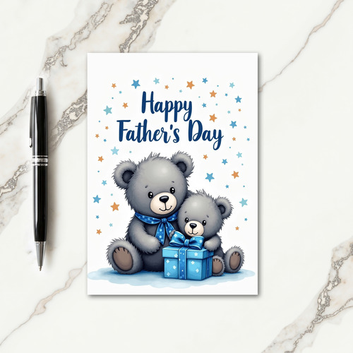 Starry Fathers Day Gift Card