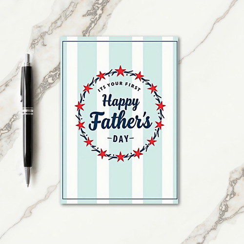 Starry Fathers Day Message Card