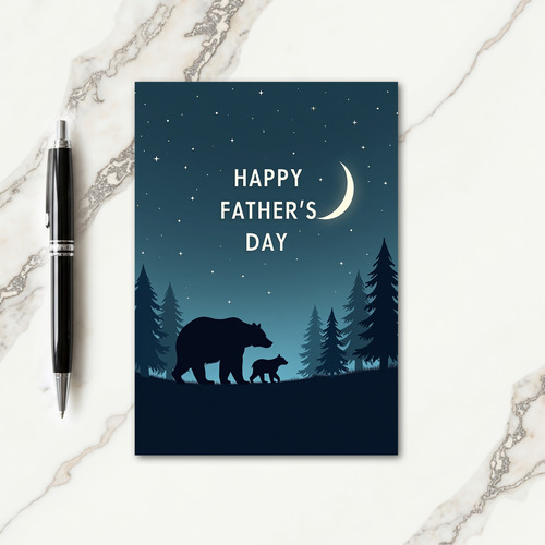 Starry Fathers Day Stroll Card
