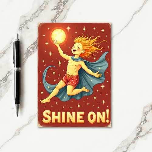Starry Flight Birthday Card